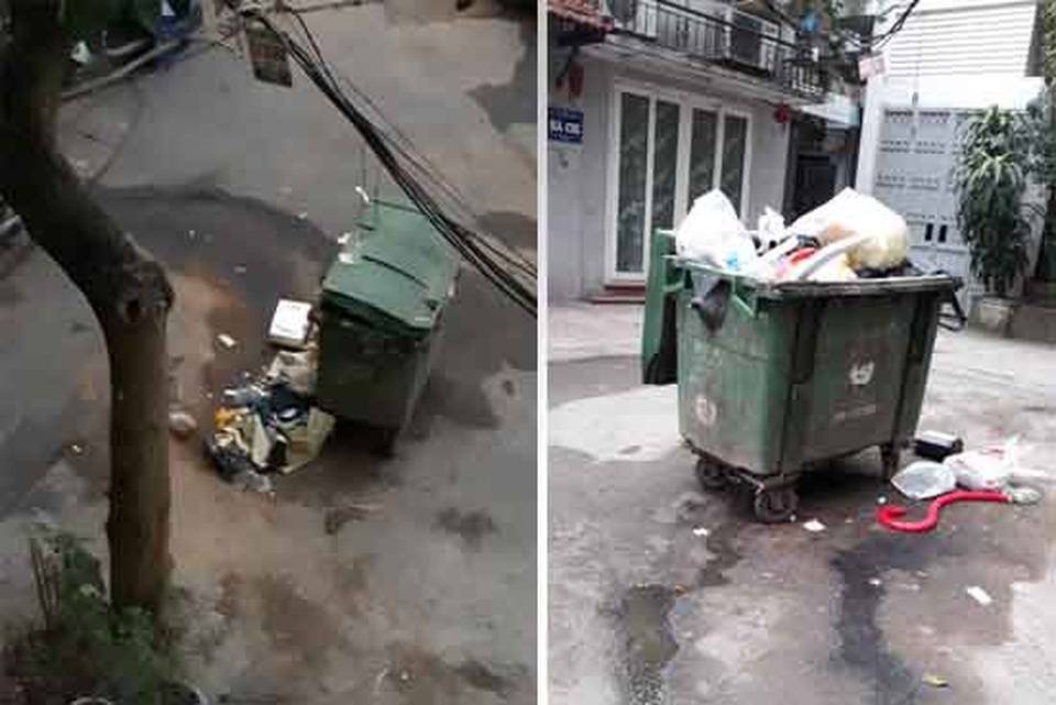 Hà Nội: Xem xét chuyển thùng rác gây ô nhiễm đi nơi khác - 1 Hà Nội: Xem xét chuyển thùng rác gây ô nhiễm đi nơi khác - 1