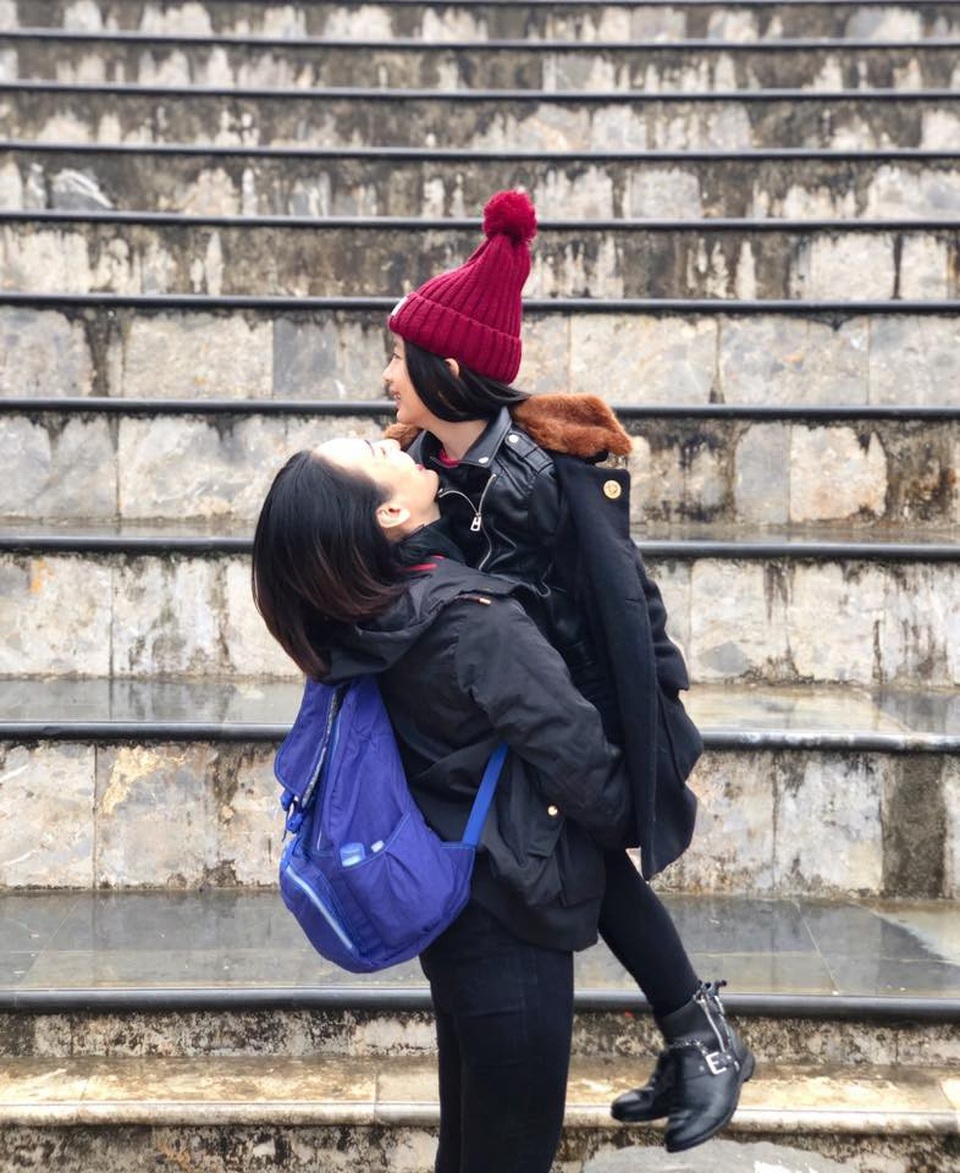 Sau chuyến đi của hai mẹ con, Ngọc Diễm dành những lời tình cảm trên trang cá nhân.