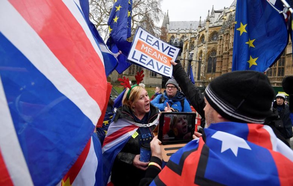 Người Anh xuống đường vì Brexit trước giờ G - Ảnh 7. Người Anh xuống đường vì Brexit trước giờ G - Ảnh 7.