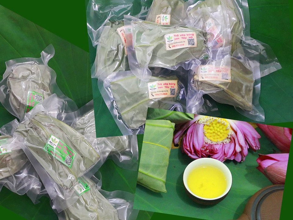 Trà ướp hoa sen hút khách dịp tết - Ảnh 3. Trà ướp hoa sen hút khách dịp tết - Ảnh 3.