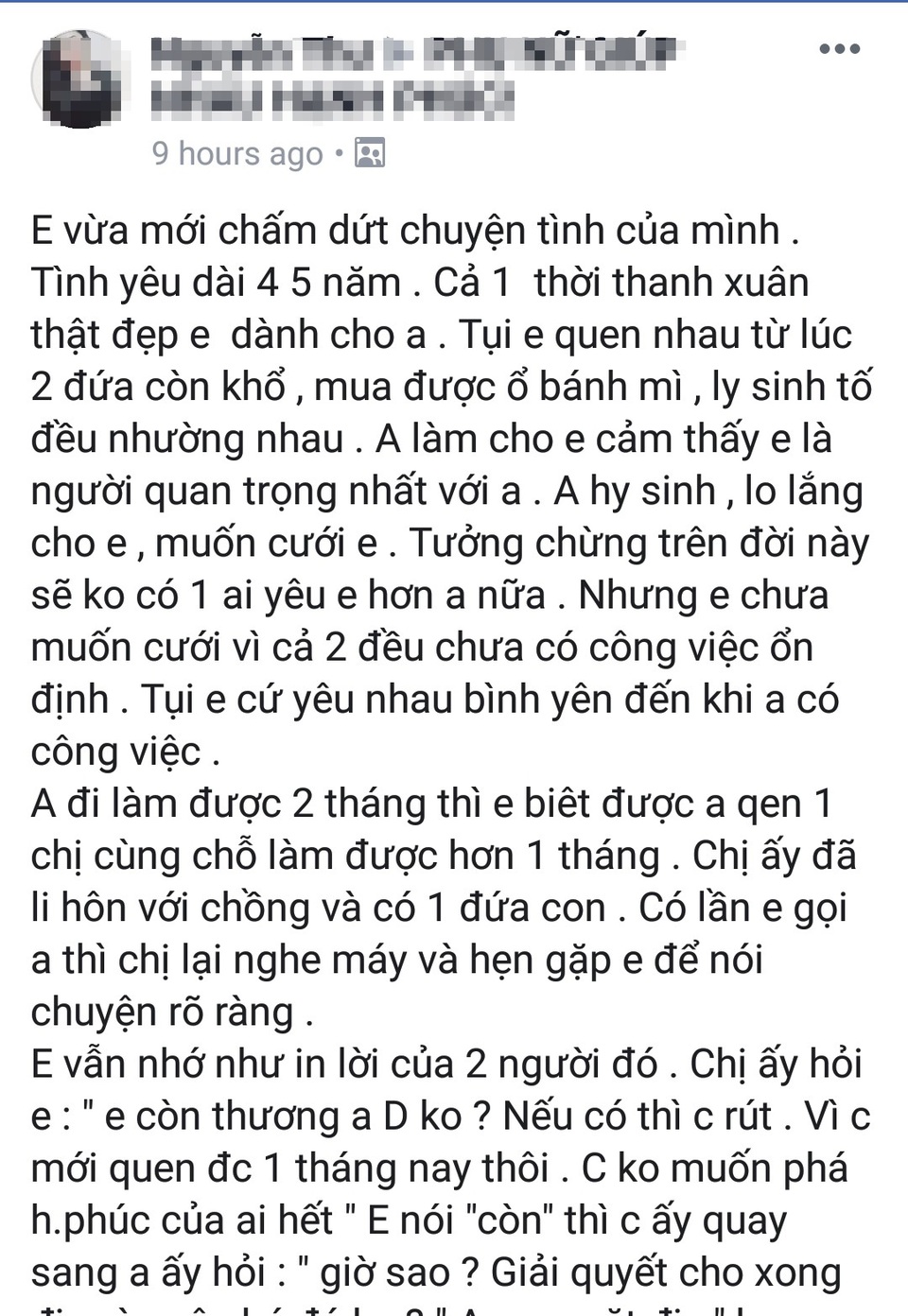 Rớt nước mắt trước nỗi đau đớn của cô gái bị người yêu phụ bạc cặp với chị đã ly hôn - Ảnh 1.