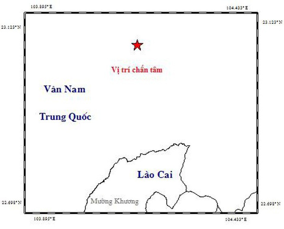 Xuất hiện động đất gần biên giới Việt Nam - Trung Quốc - Ảnh 1. Xuất hiện động đất gần biên giới Việt Nam - Trung Quốc - Ảnh 1.