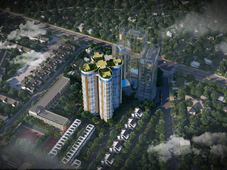 Skyview Plaza – Giải tỏa cơn khát bất động sản trục đường Giải Phóng - 1 Phối cảnh tòa Skyview Plaza 360 Giải Phóng
