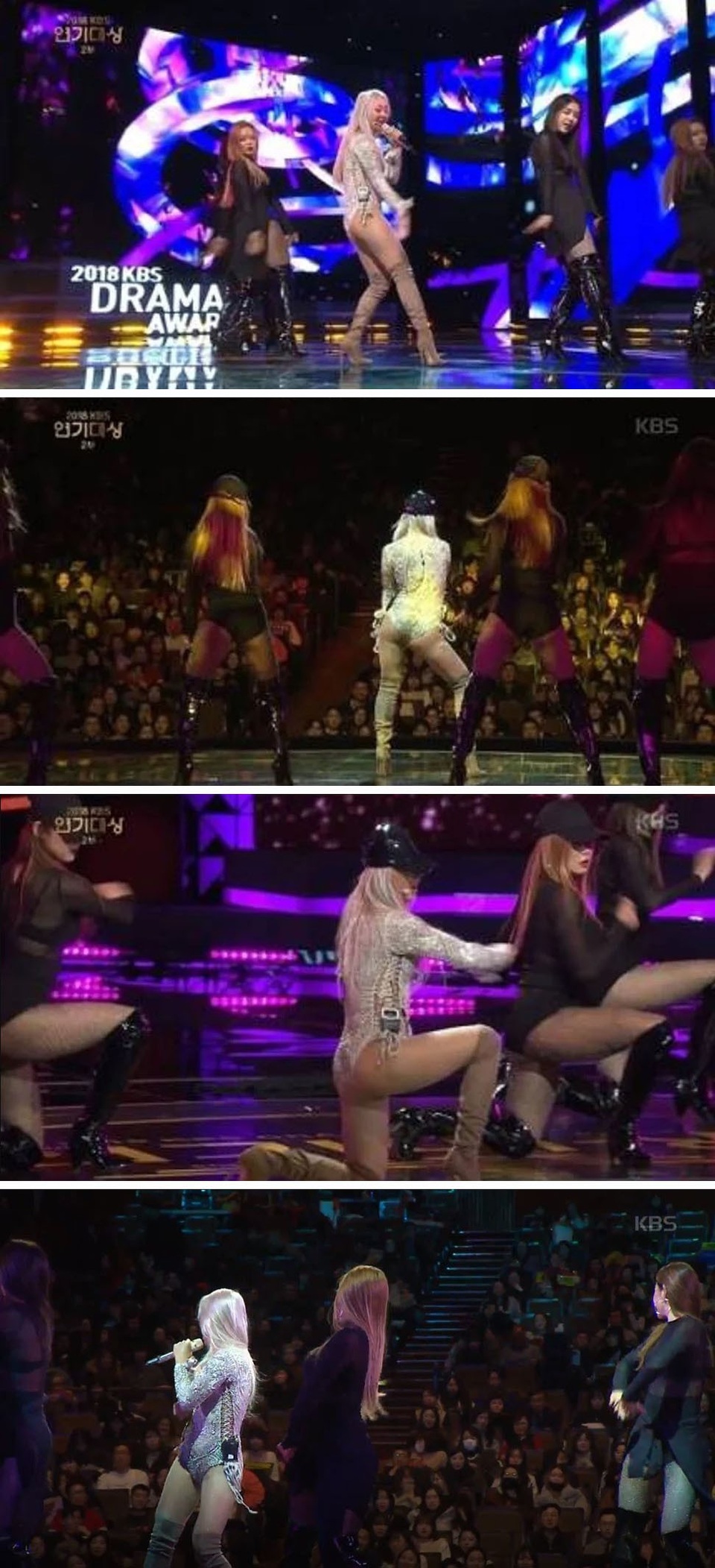 Diện trang phục sexy biểu diễn tại lễ trao giải, nữ ca sĩ bị phản ứng - 3
Mới đây, ngôi sao ca nhạc K-pop Hyolyn (28 tuổi) đã trở thành tâm điểm tranh cãi khi xuất hiện tại lễ trao giải KBS Drama Awards.