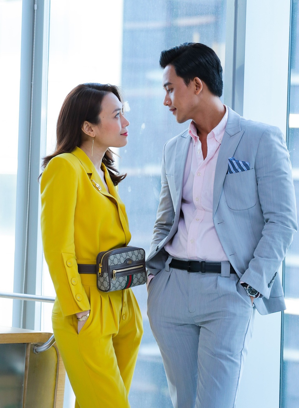 Mỹ Tâm bật mí về cảnh hôn trong "Chị trợ lý của anh" - 3
Mỹ Tâm có sự kết hợp ngọt ngào cùng bạn diễn kém tuổi Mai Tài Phến