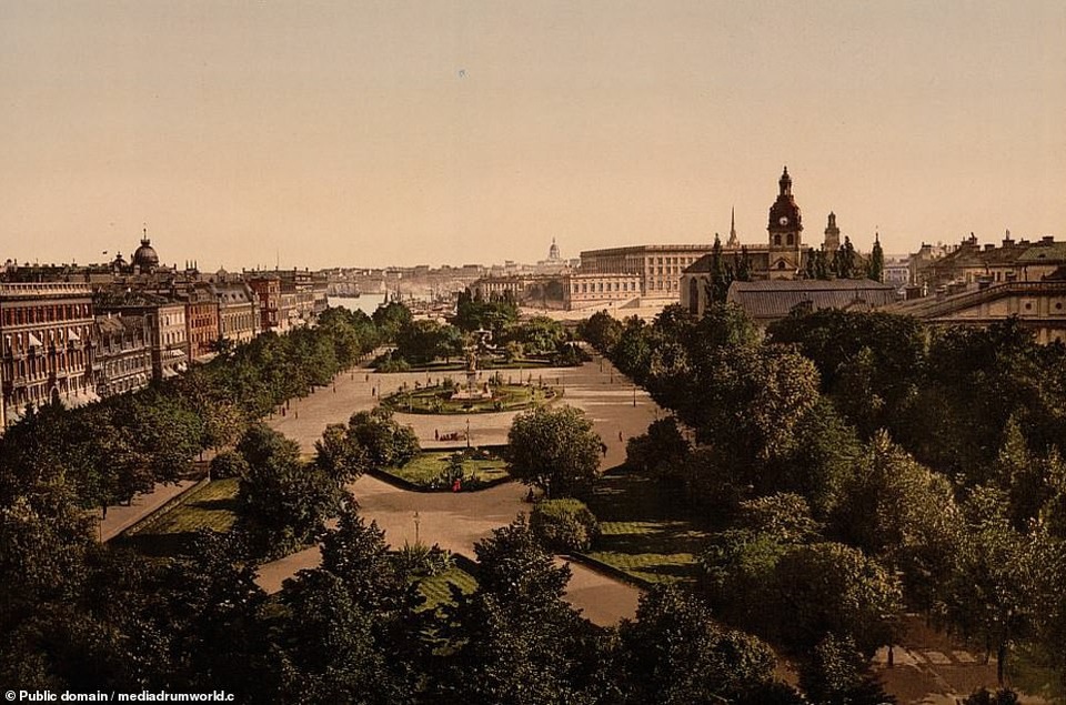 
Công viên Kungstradgarden ở Stockholm, Thụy Điển.
