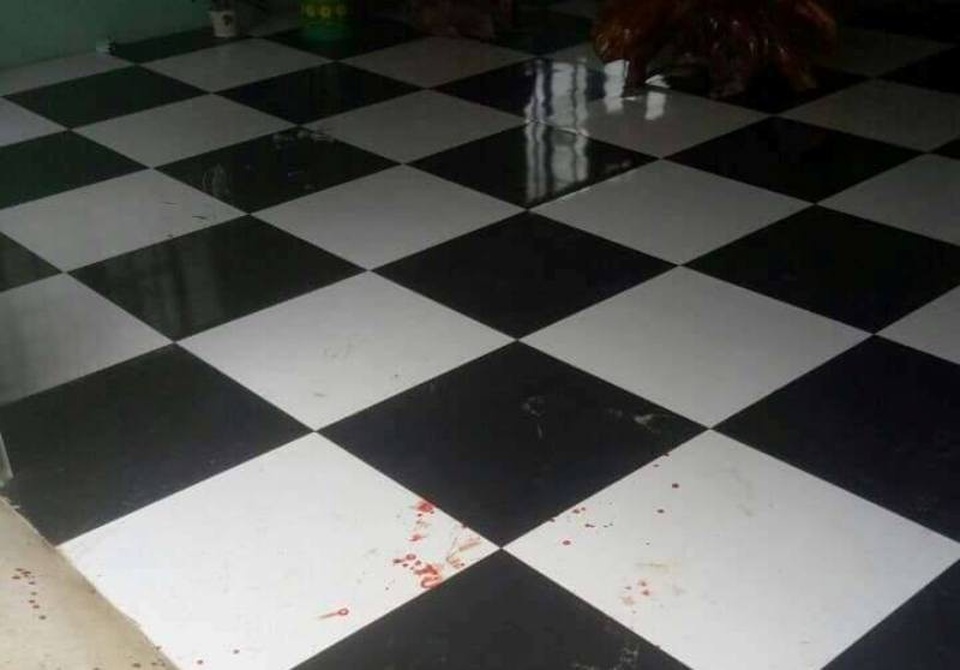 Hiện trường nơi xảy ra vụ việc.