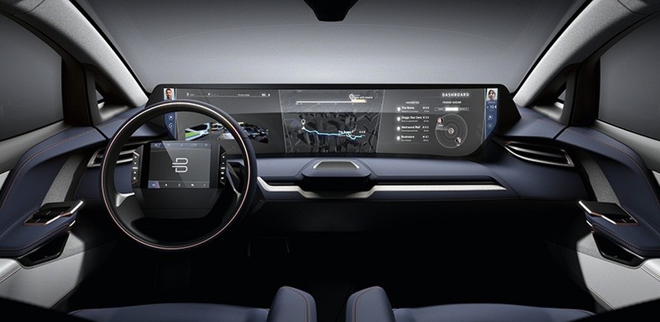 CES 2019: Hãng xe Trung Quốc Byton trình làng màn hình điều khiển 49 inch - Ảnh 2. CES 2019: Hãng xe Trung Quốc Byton trình làng màn hình điều khiển 49 inch - Ảnh 2.