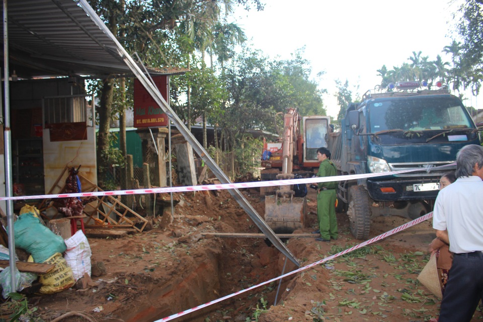 Vị trí quả bom phát nổ dữ dội