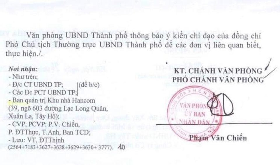 Vụ cư dân Hancom kêu cứu đỏ tòa nhà: Yêu cầu báo cáo Thủ tướng kết quả giải quyết - 3 Vụ cư dân Hancom kêu cứu đỏ tòa nhà: Yêu cầu báo cáo Thủ tướng kết quả giải quyết - 3