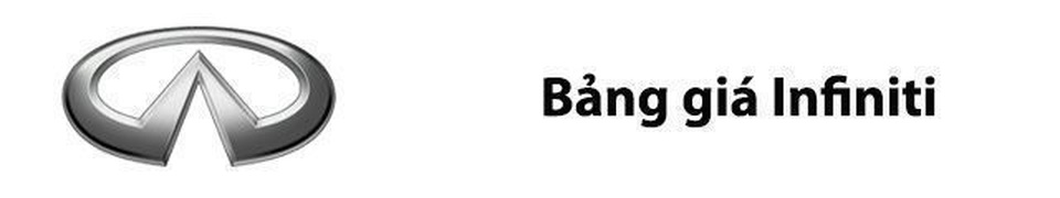 Bảng giá xe Infiniti tại Việt Nam Bảng giá xe Infiniti tại Việt Nam