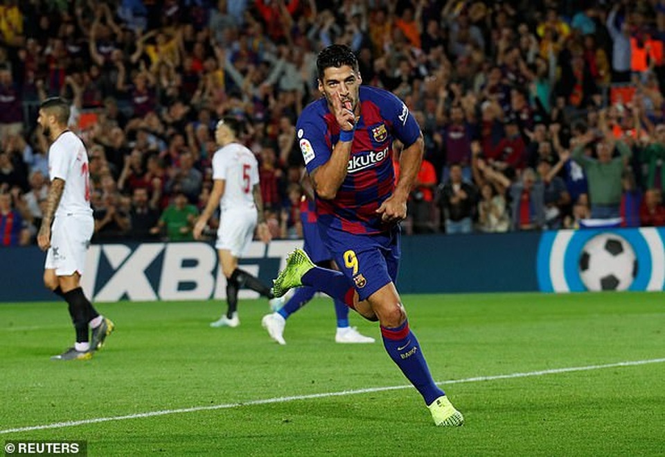 Messi và Luis Suarez rực sáng, Barcelona thắng đậm Sevilla - 2 Messi và Luis Suarez rực sáng, Barcelona thắng đậm Sevilla - 2