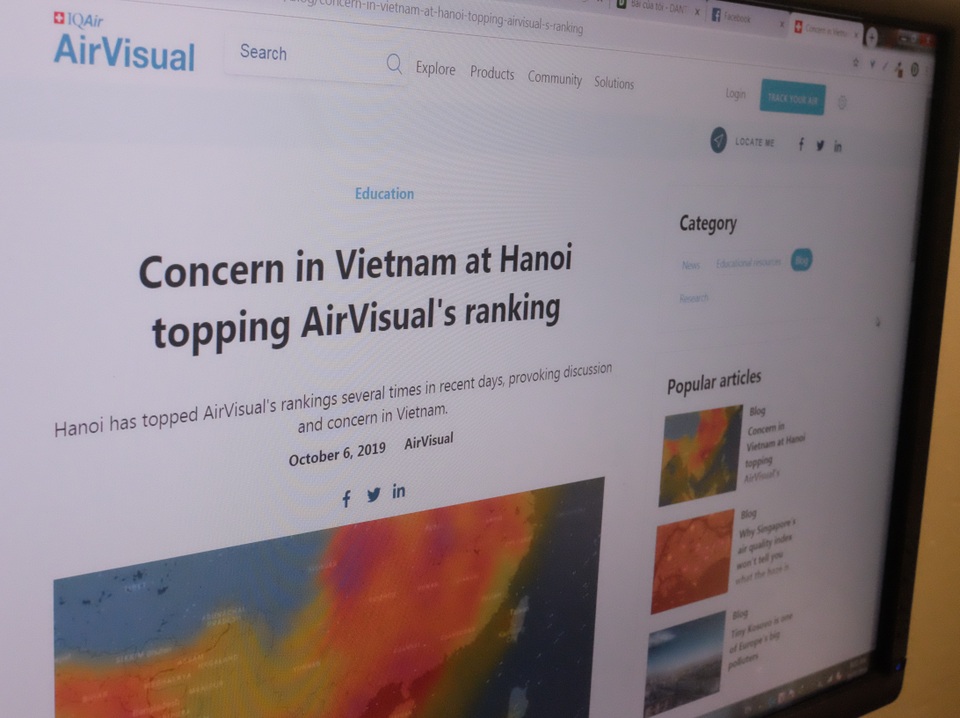 AirVisual giải thích nguyên nhân Hà Nội có mức độ ô nhiễm nhất thế giới vài ngày qua - 1 AirVisual giải thích nguyên nhân Hà Nội có mức độ ô nhiễm nhất thế giới vài ngày qua - 1