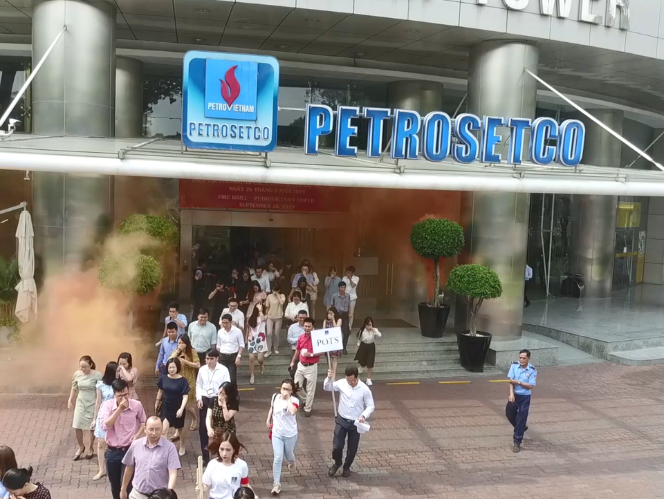 Diễn tập PCCC tại Tòa nhà văn phòng PetroVietnam - 1 Diễn tập PCCC tại Tòa nhà văn phòng PetroVietnam - 1