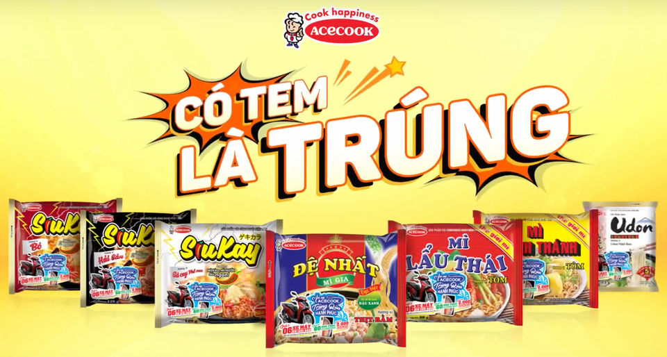 Ăn mì Acecook trúng quà hạnh phúc - 2 Ăn mì Acecook trúng quà hạnh phúc - 2