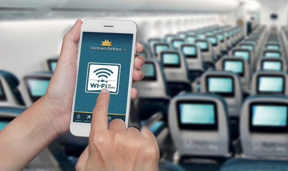Vietnam Airlines bắt đầu cung cấp Wi-Fi phục vụ hành khách trên chuyến bay - 1