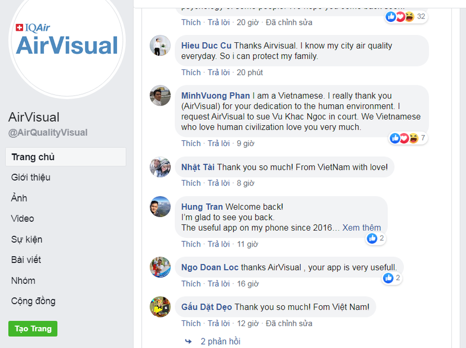 AirVisual bất ngờ mở lại ứng dụng tại Việt Nam - 2 AirVisual bất ngờ mở lại ứng dụng tại Việt Nam - 2