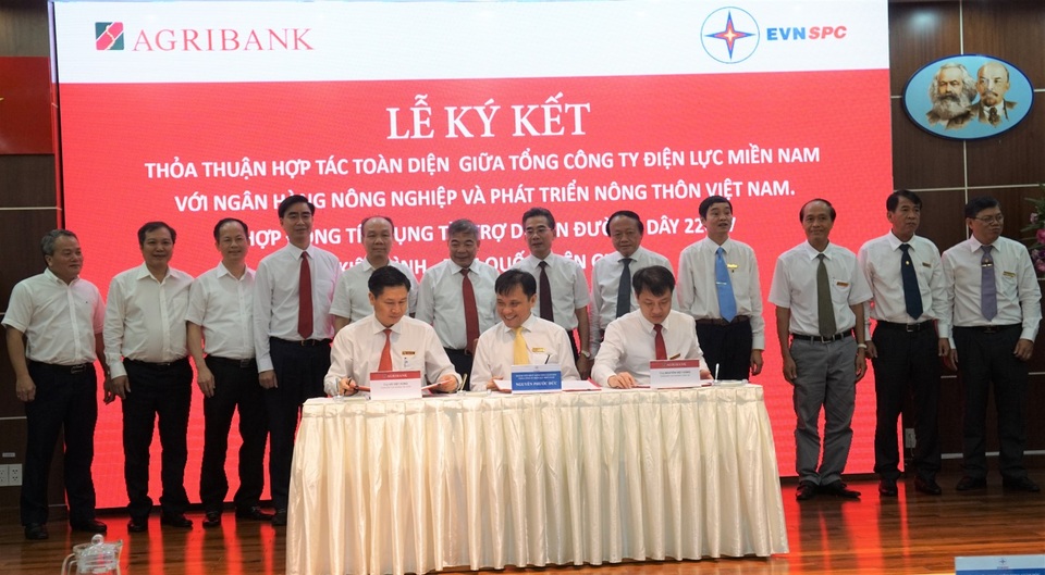 EVNSPC ký kết thỏa thuận hợp tác với Agribank - 1