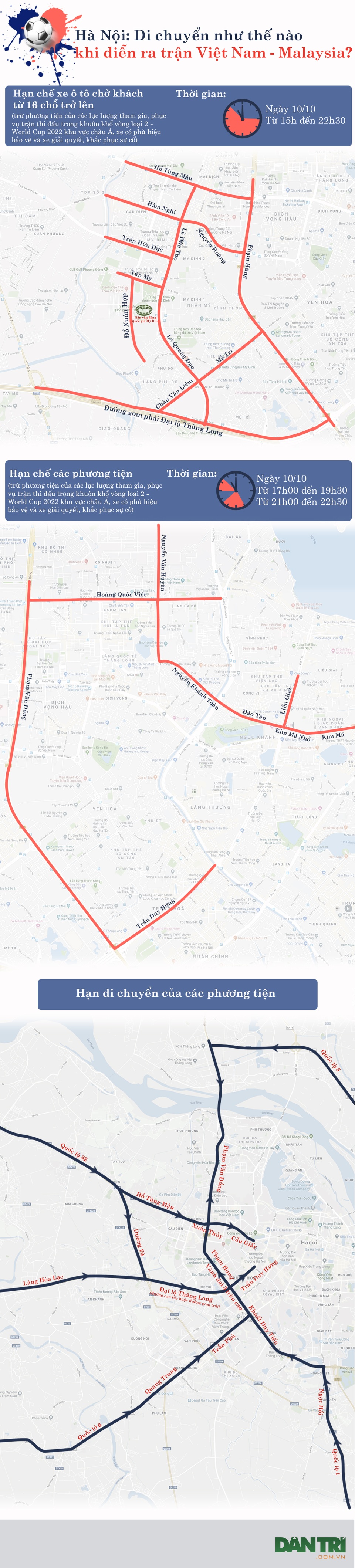 Hôm nay đá trận Việt Nam - Malaysia, giao thông Hà Nội thay đổi như thế nào? - 1