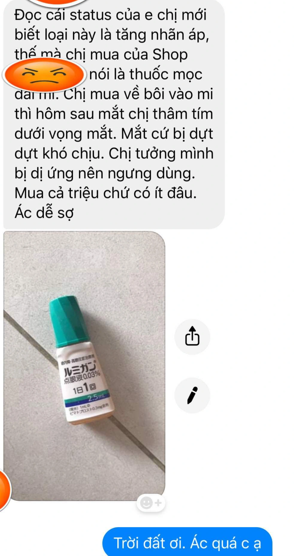 Vì tiền, dân buôn online lừa bán thuốc tăng nhãn áp thành thuốc mọc dài mi - 2 Vì tiền, dân buôn online lừa bán thuốc tăng nhãn áp thành thuốc mọc dài mi - 2