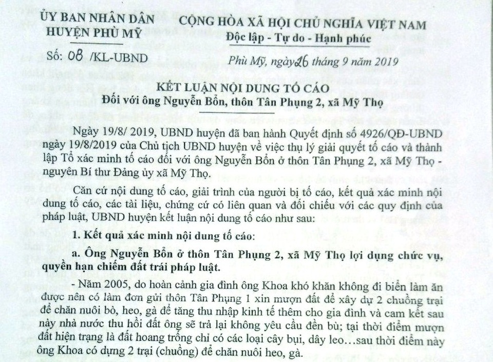Nguyên Bí thư Đảng ủy xã bị tố khai man thành tích để nhận Huy chương kháng chiến - 1 Nguyên Bí thư Đảng ủy xã bị tố khai man thành tích để nhận Huy chương kháng chiến - 1