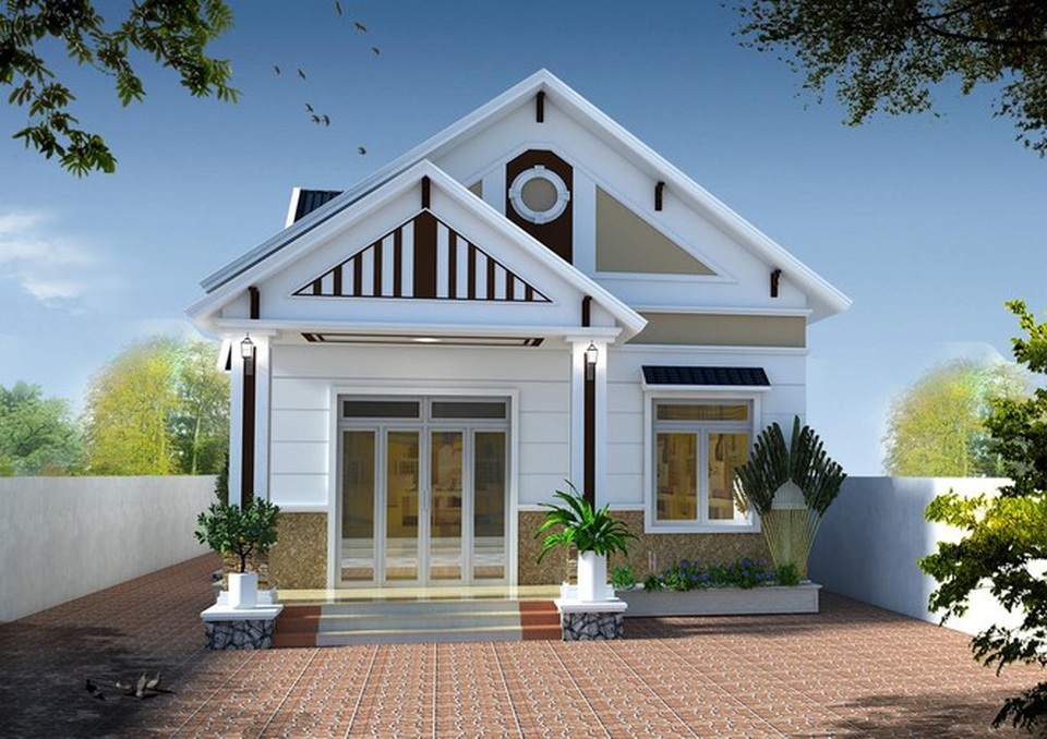 Vẻ đẹp gây sốt của các mẫu nhà cấp 4 giá rẻ kiểu mới có 4 phòng ngủ - 2 Vẻ đẹp gây sốt của các mẫu nhà cấp 4 giá rẻ kiểu mới có 4 phòng ngủ - 2