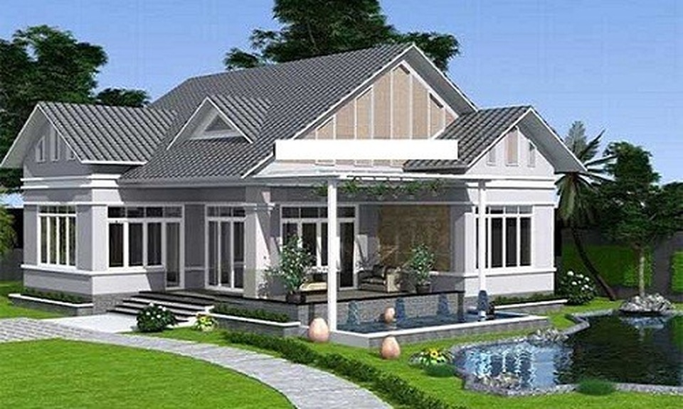Vẻ đẹp gây sốt của các mẫu nhà cấp 4 giá rẻ kiểu mới có 4 phòng ngủ - 5 Vẻ đẹp gây sốt của các mẫu nhà cấp 4 giá rẻ kiểu mới có 4 phòng ngủ - 5
