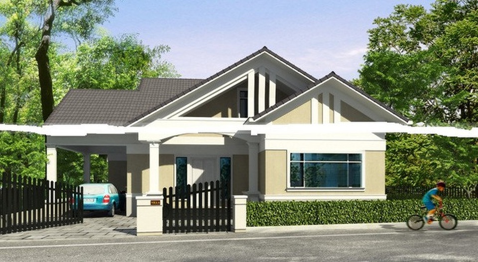 Vẻ đẹp gây sốt của các mẫu nhà cấp 4 giá rẻ kiểu mới có 4 phòng ngủ - 6 Vẻ đẹp gây sốt của các mẫu nhà cấp 4 giá rẻ kiểu mới có 4 phòng ngủ - 6