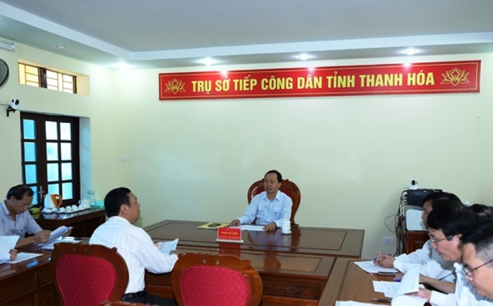 Thanh Hóa ra quy định về việc ghi âm, ghi hình tại trụ sở tiếp công dân - 1 Thanh Hóa ra quy định về việc ghi âm, ghi hình tại trụ sở tiếp công dân - 1