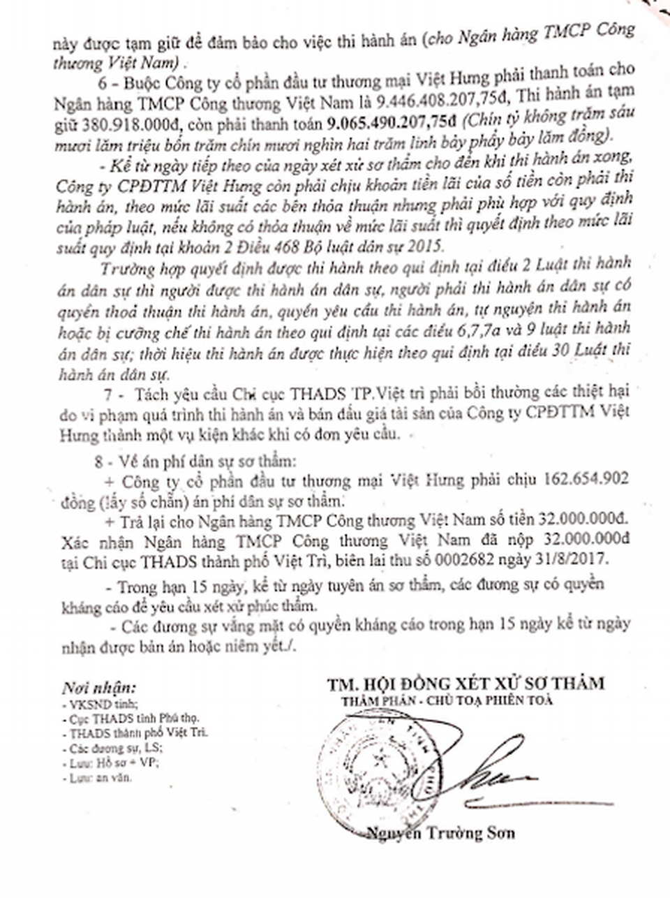 Vụ thi hành án “chấn động” TP Việt Trì: Bị bắt xử lại, Toà tỉnh Phú Thọ tuyên gì? - 6 Vụ thi hành án “chấn động” TP Việt Trì: Bị bắt xử lại, Toà tỉnh Phú Thọ tuyên gì? - 6