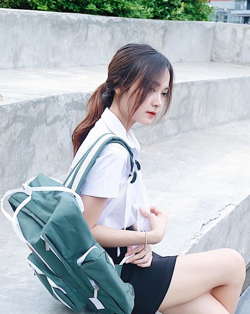 Hot girl Thái Lan quyến rũ hơn khi đổi style không mặc đồng phục - 10 Hot girl Thái Lan quyến rũ hơn khi đổi style không mặc đồng phục - 10