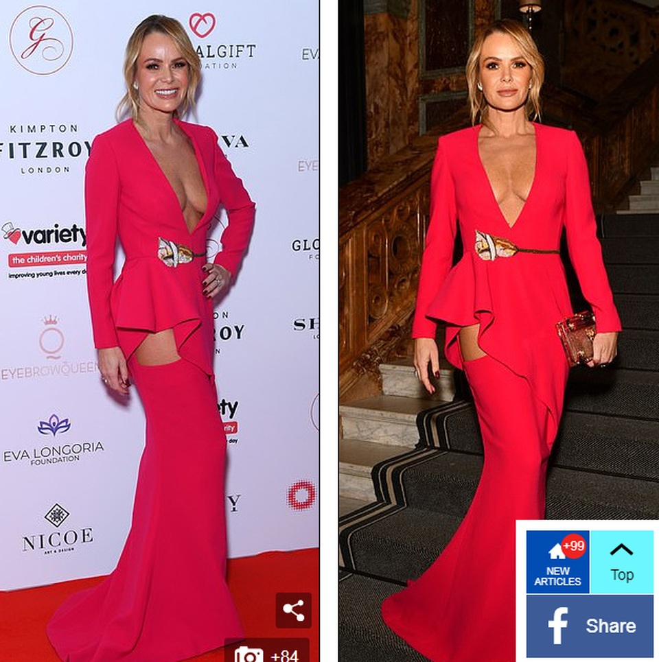 MC 48 tuổi Amanda Holden diện váy hở táo bạo - 6 MC 48 tuổi Amanda Holden diện váy hở táo bạo - 6