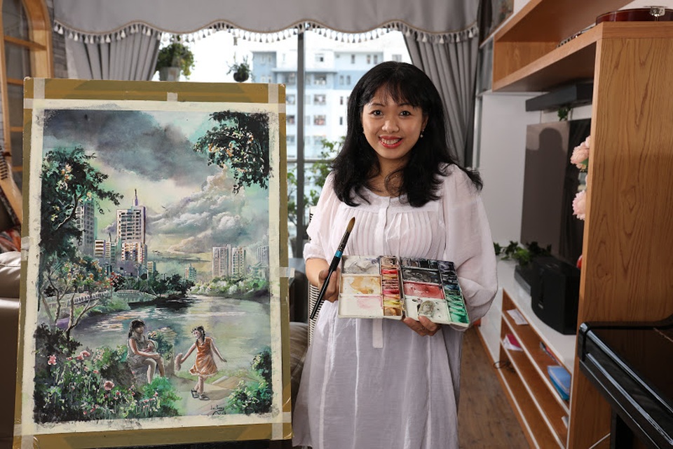 Lan Phương: Con thuyền ngược dòng tìm về với hội họa - 2 Lan Phương: Con thuyền ngược dòng tìm về với hội họa - 2
