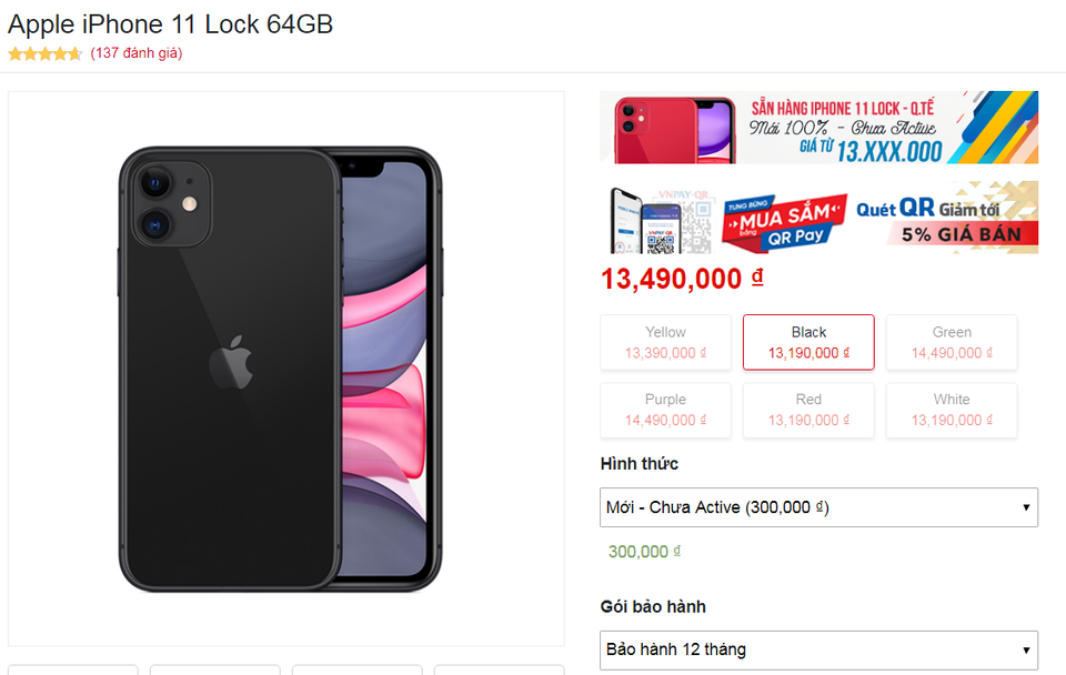 iPhone 11 khóa mạng Mỹ gây sốt ở Việt Nam, giá hơn 13 triệu đồng - 1 iPhone 11 khóa mạng Mỹ gây sốt ở Việt Nam, giá hơn 13 triệu đồng - 1