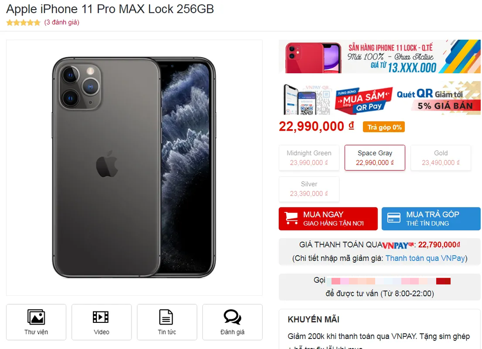 iPhone 11 khóa mạng Mỹ gây sốt ở Việt Nam, giá hơn 13 triệu đồng - 2 iPhone 11 khóa mạng Mỹ gây sốt ở Việt Nam, giá hơn 13 triệu đồng - 2