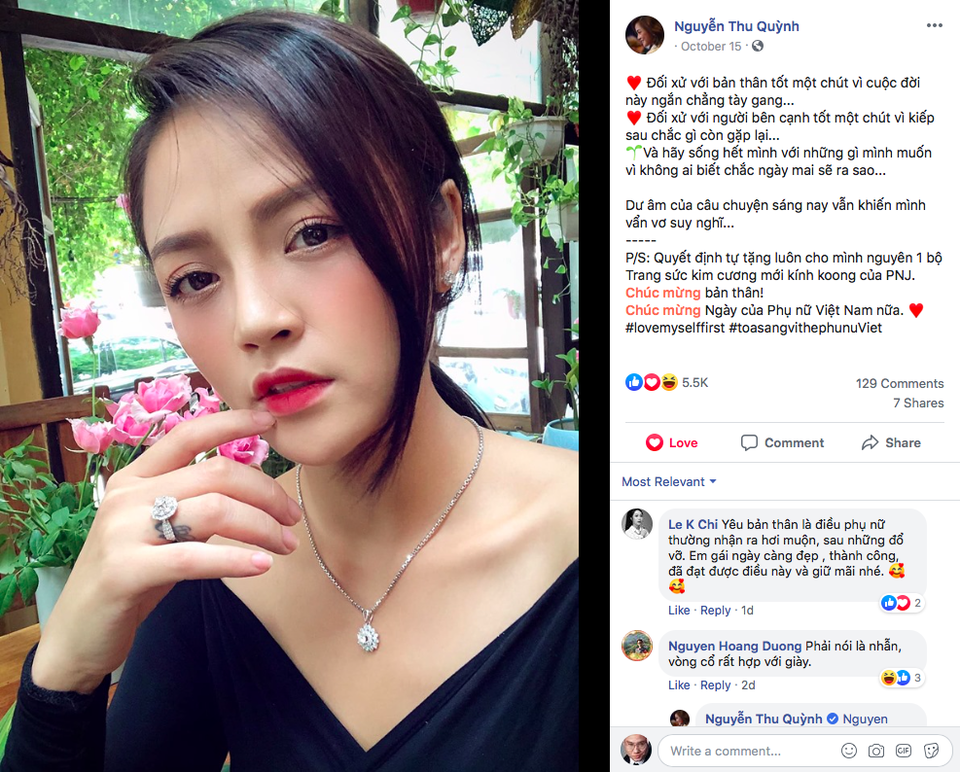 Lướt FB nhà sao dịp 20/10: Lan Ngọc, Bùi Tiến Dũng dành lời có cánh cho chị em phụ nữ - 6 Lướt FB nhà sao dịp 20/10: Lan Ngọc, Bùi Tiến Dũng dành lời có cánh cho chị em phụ nữ - 6