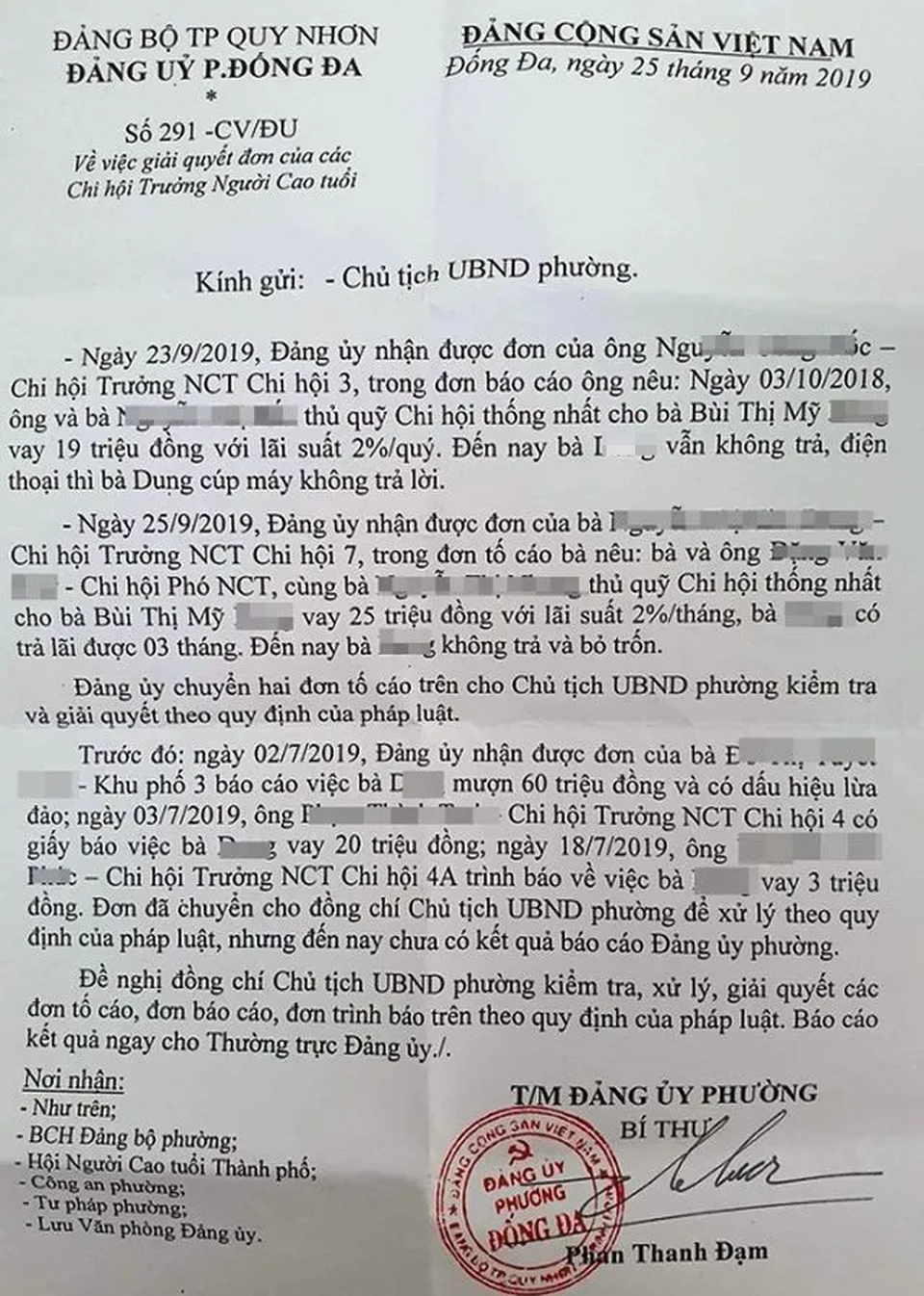 Nguyên cán bộ Đảng ủy phường bị tố vay tiền nhiều người rồi bỏ trốn - 2 Nguyên cán bộ Đảng ủy phường bị tố vay tiền nhiều người rồi bỏ trốn - 2