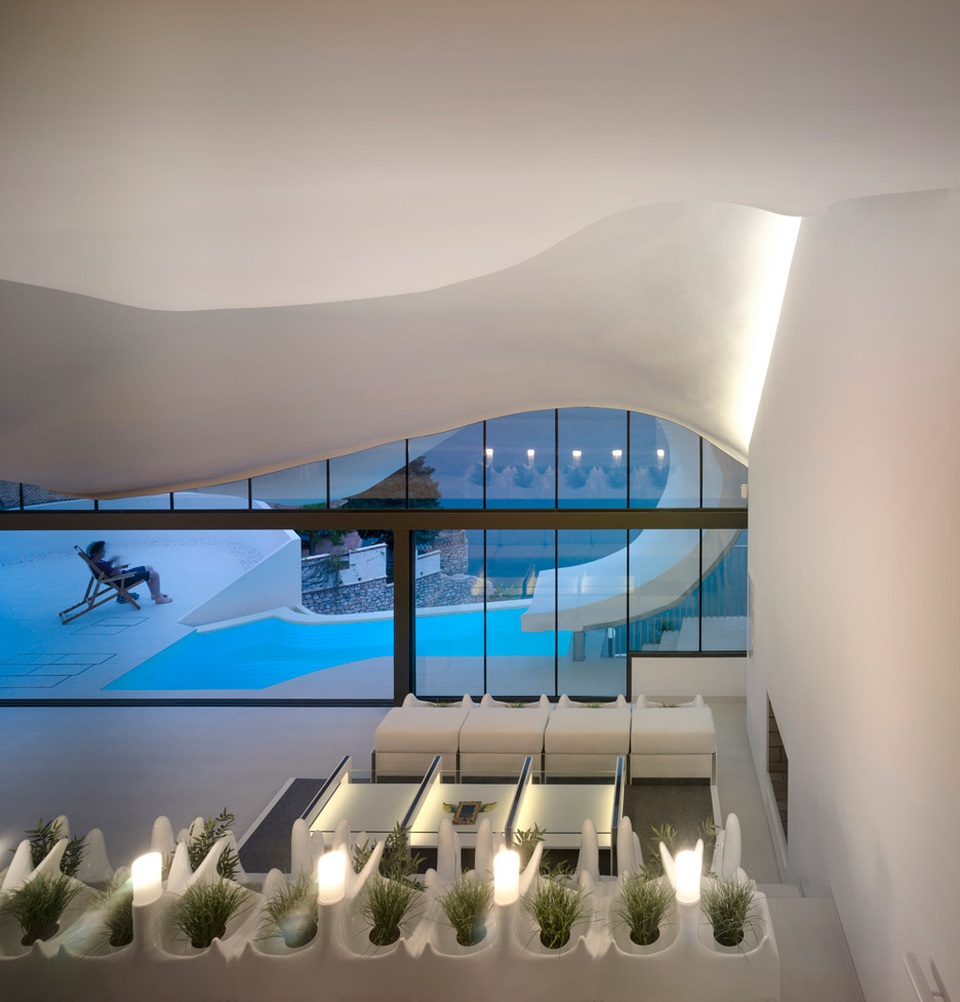 Biệt thự lượn sóng đẹp hút hồn chênh vênh bên vách núi - 5