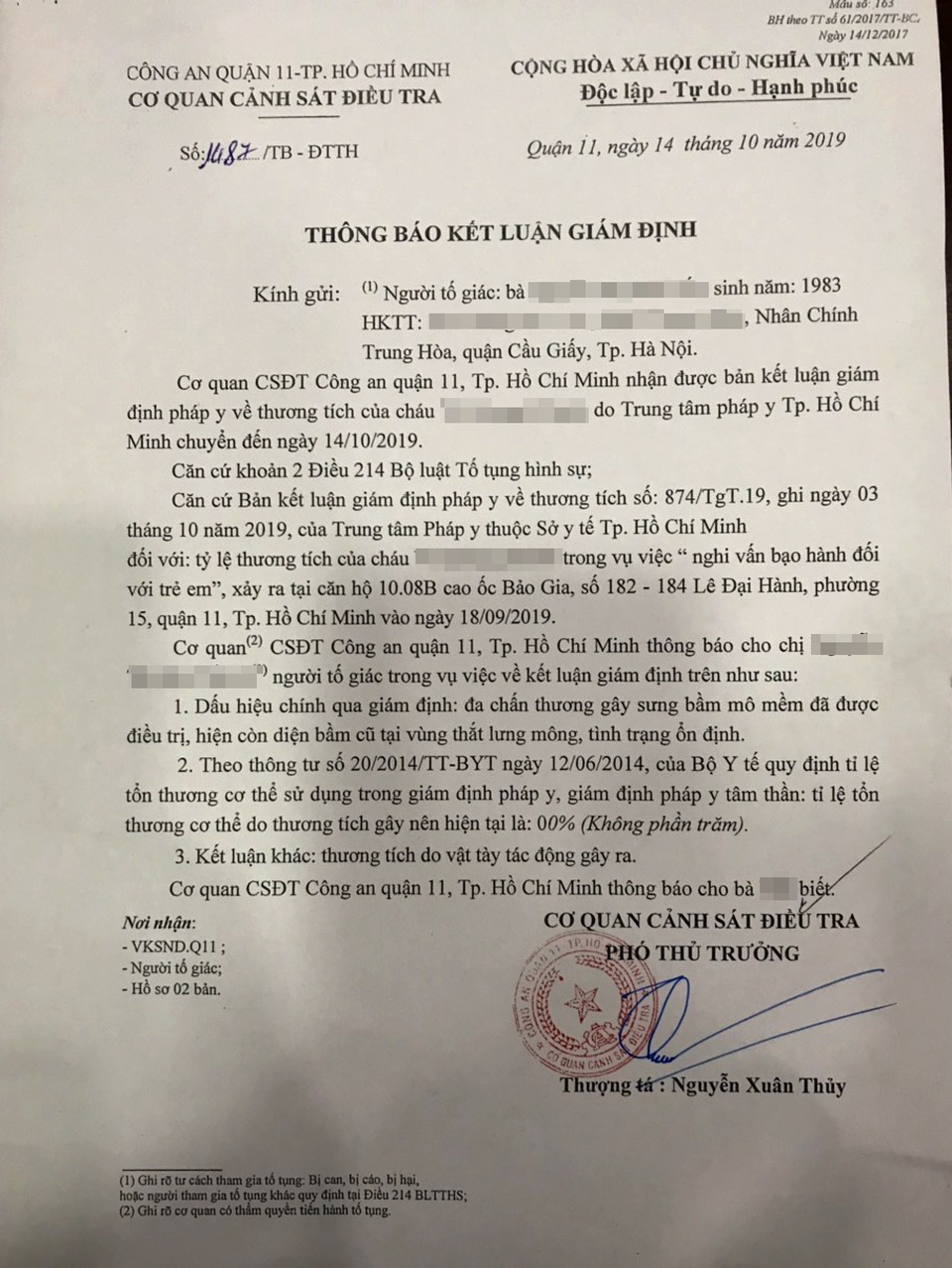 Vụ bé trai nghi bị bố, mẹ kế bạo hành: Mẹ ruột phản ứng kết quả giám định - 2 Vụ bé trai nghi bị bố, mẹ kế bạo hành: Mẹ ruột phản ứng kết quả giám định - 2