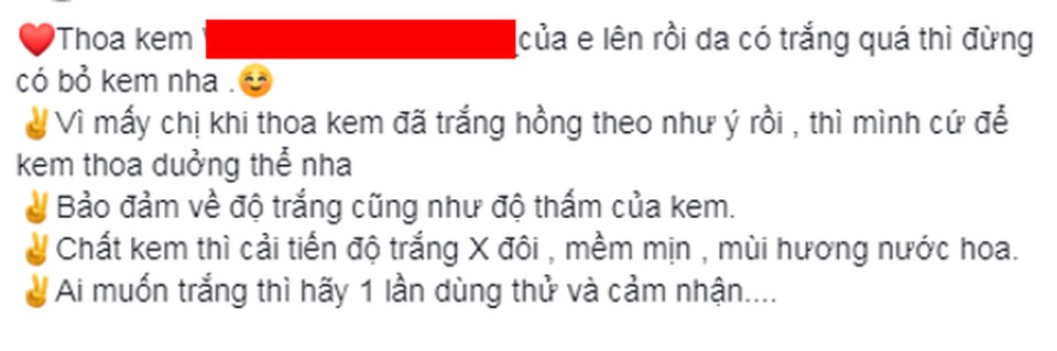 Cảnh báo: Kem trộn núp bóng mỹ phẩm thiên nhiên và những hiểm họa khôn lường - 4 Cảnh báo: Kem trộn núp bóng mỹ phẩm thiên nhiên và những hiểm họa khôn lường - 4