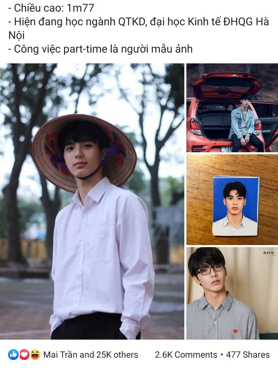 “Nam thần trường học” lại gây sốt với ảnh thẻ cực ấn tượng - 1 “Nam thần trường học” lại gây sốt với ảnh thẻ cực ấn tượng - 1