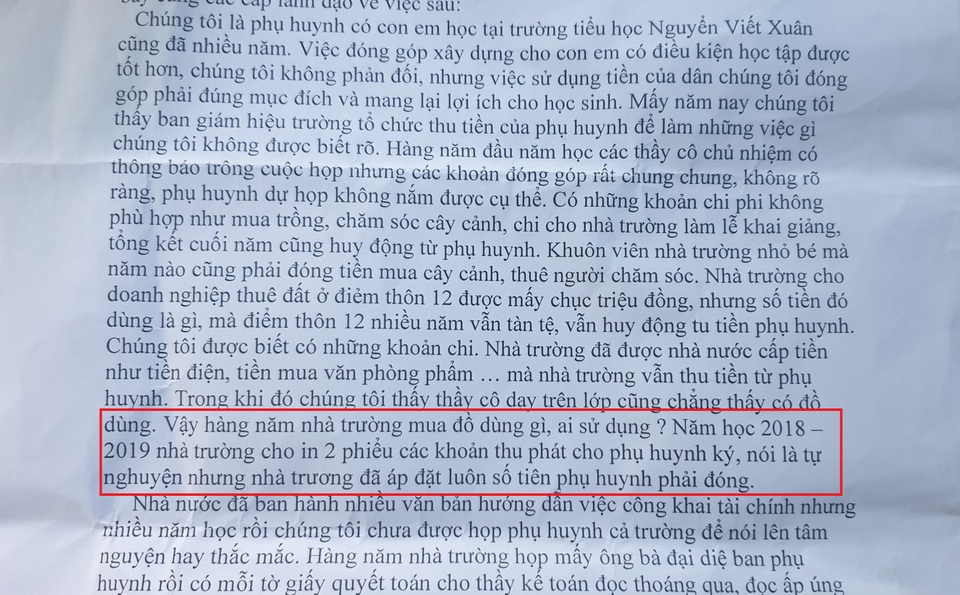 Hàng loạt trường lạm thu vì Phòng GD-ĐT làm ngược quy trình, bỏ quên phụ huynh? - 2 Hàng loạt trường lạm thu vì Phòng GD-ĐT làm ngược quy trình, bỏ quên phụ huynh? - 2