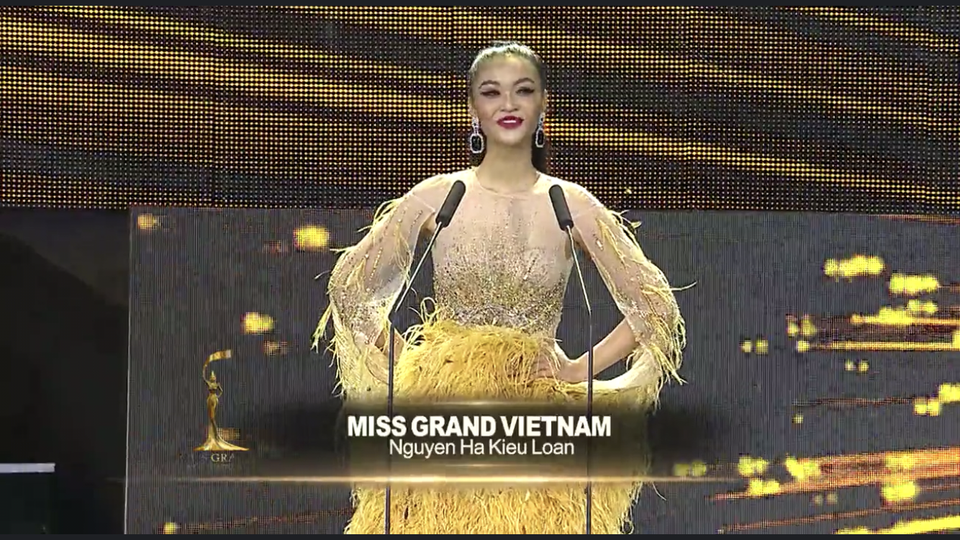 Kiều Loan toả sáng trong đêm bán kết Miss Grand International - 1 Kiều Loan toả sáng trong đêm bán kết Miss Grand International - 1