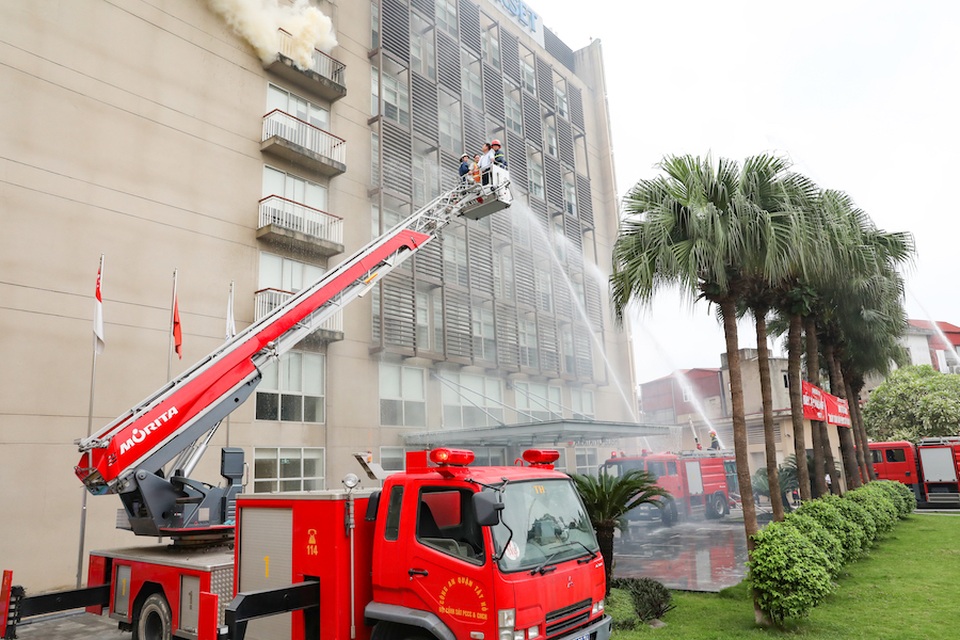 Hoạt động diễn tập phòng cháy chữa cháy hưởng ứng tháng phòng chống cháy nổ 2019 - 1 Hoạt động diễn tập phòng cháy chữa cháy hưởng ứng tháng phòng chống cháy nổ 2019 - 1