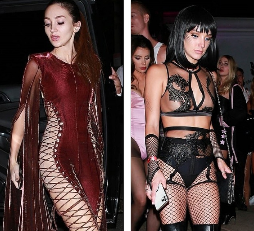 Dàn người đẹp mặc táo bạo tại tiệc Halloween của Paris Hilton - 3