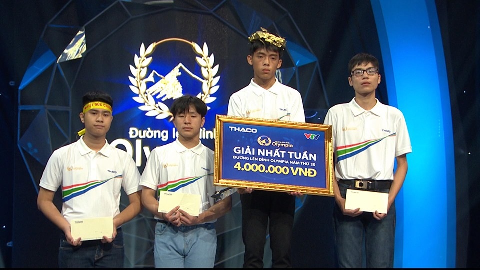 Nam sinh Cần Thơ chiến thắng cuộc thi tuần Đường lên đỉnh Olympia - 2 Nam sinh Cần Thơ chiến thắng cuộc thi tuần Đường lên đỉnh Olympia - 2