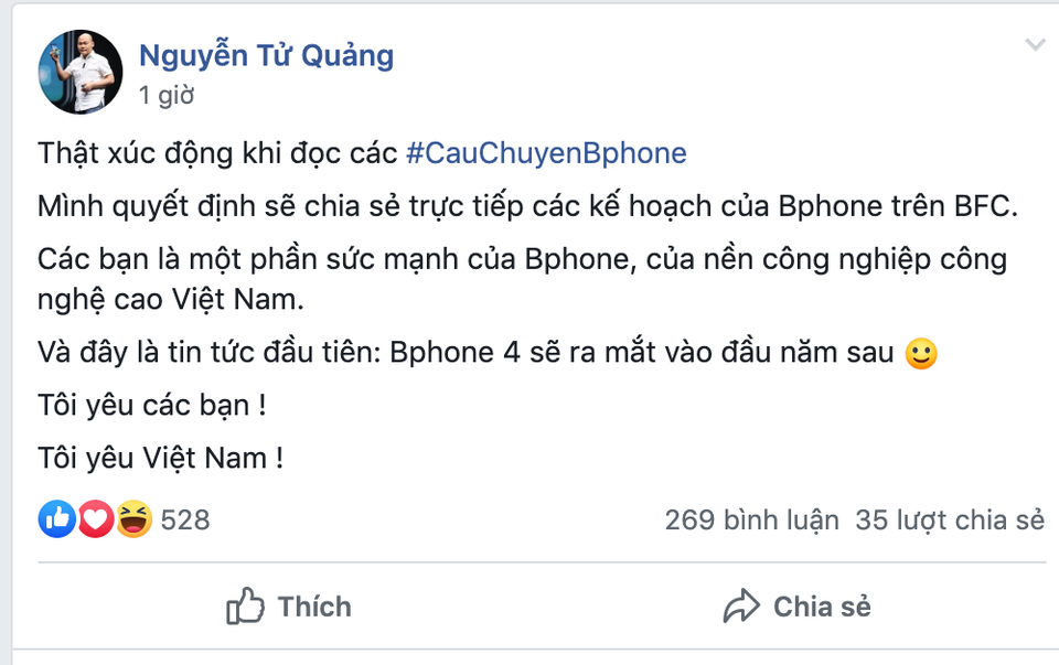 CEO Bkav xác nhận Bphone 4 sẽ ra mắt vào đầu năm 2020 - 1 CEO Bkav xác nhận Bphone 4 sẽ ra mắt vào đầu năm 2020 - 1