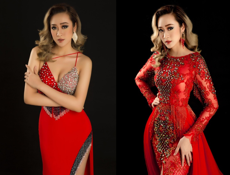 Anika Trinh Trinh lộng lẫy với váy đỏ - 2 Anika Trinh Trinh lộng lẫy với váy đỏ - 2