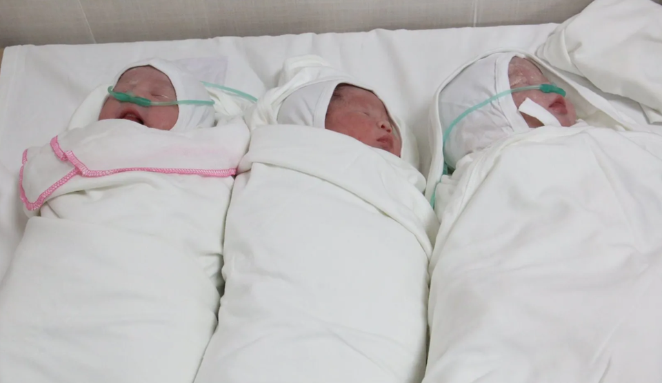 3 bé gái bụ bẫm, cân nặng đến 7,5kg chào đời khoẻ mạnh - 1
