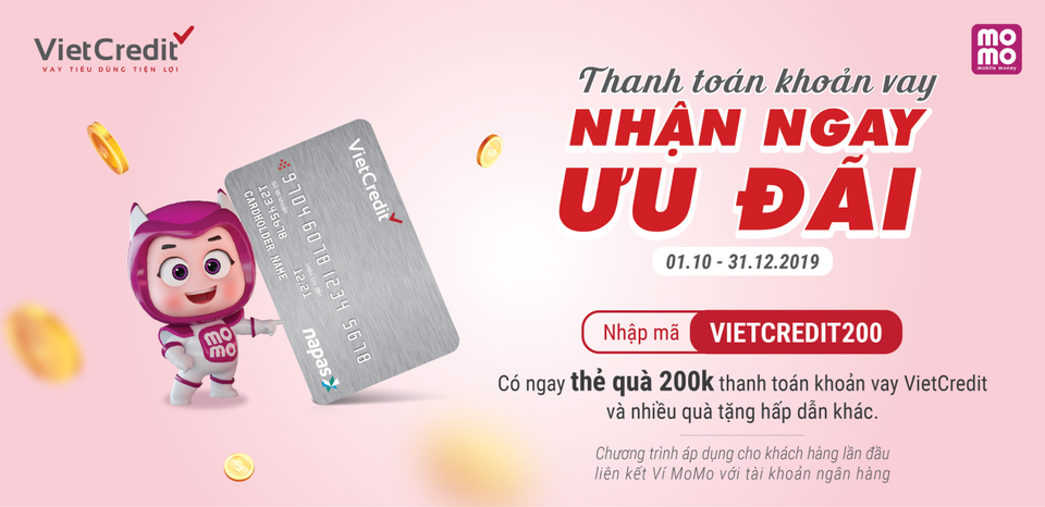 VietCredit tưng bừng tri ân khách hàng với bộ quà thanh toán MoMo và nhiều ưu đãi hấp dẫn - 1 VietCredit tưng bừng tri ân khách hàng với bộ quà thanh toán MoMo và nhiều ưu đãi hấp dẫn - 1